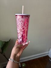 Starbucks Washington DC Cherry Blossom Blooms Floral Cold Cup Tumbler 24 oz picture
