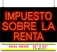 Spanish Income Tax Impuesto Sobre La Renta Neon Sign | Jantec | 32