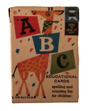 1959 ABC Educational Cards Spelling & Counting For Children Ed-U-Cards picture