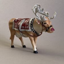 Vintage 2002 Cow Parade 9147 “Moodolph” Christmas Reindeer Figurine picture