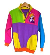 Vtg Lisa Frank 90s Color Block Sweater RARE  picture