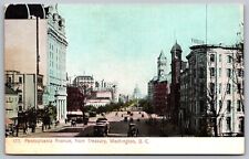Pennsylvania Avenue From Treasury Washington DC UNP Postcard picture