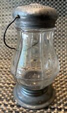 Antique Clear Glass Candy Container Patent 1904 Toy Sugar Shaker Lantern picture