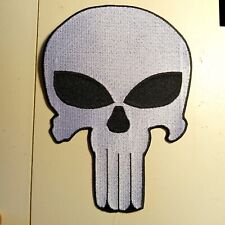 Large 5x7 Punisher Sull Embroidered Patch, sew on picture