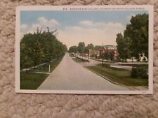 Vintage Post Card-Entering Fort Collins Colorado-College Ave-EX picture