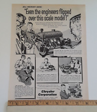 1961 CHRYSLER CORPORATION SLANT 6 MODEL ENGINE ORIGINAL AD picture