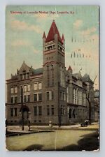 Louisville KY-Kentucky, University Of Louisville Medical c1909 Vintage Postcard picture