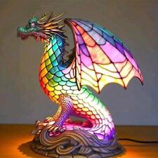 3d Animal Table Lamp Series Stained Glass Stained Night Light Retro Desk Lamps picture