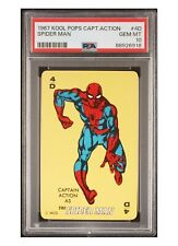 1967 Kool Pops Captain Action Spider-Man #4D Yellow PSA 10 GEM (Pop 5) 🔥🕸🔥 picture