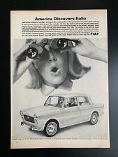 Vintage 1965 Fiat 1100D Sedan Print Ad picture