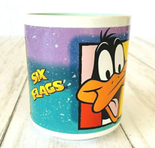 Vtg Looney Tunes Coffee Mug Cup 1992 Six Flags Daffy Duck Warner Bros picture