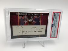 Prime Minister MARGARET THATCHER PSA AUTO slab Signed Custom Cut Signature Card picture