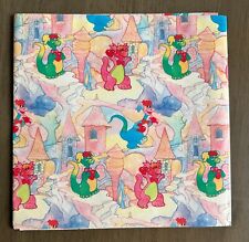 Vintage Dragon Tales Gift Wrap 2 Sheets Wrapping Paper picture