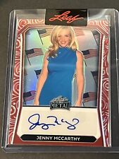 2024 Leaf Independence Day Jenny McCarthy Auto - SSP Red Refractor Flags #d 1/2 picture
