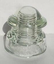 CD 168 HEMINGRAY D-510 WIDE GROOVE GLASS INSULATOR picture