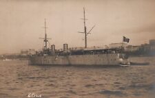 Postcard RPPC Royal Navy Battleship Italian ETNA Photo c1900s picture