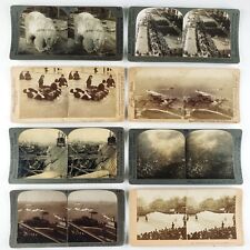 New York City Stereoview Lot of 8 Bronx Park Coney Island Castle Garden NY D2026 picture
