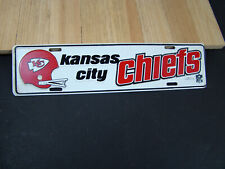 EARLY RARE Kansas City Chiefs vintage license tag topper NFL Licensed picture