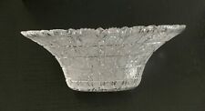 EUROPEAN CRYSTAL ETCHED EXTRA LARGE BOWL/FRUIT DISH-STUNNING-VINTAGE-UNIQUE LOOK picture