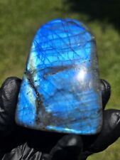 Labradorite Free Form HIGH QUALITY, Strong Blue Flash, Natural Crystal Small picture