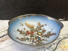vintage enamel bowl artist handmade gilded in austria  picture