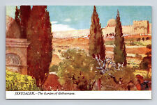 Jerusalem Garden of Gethsemane Holy Land Series Raphael Tuck's Oilette Postcard picture