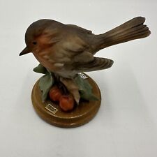 Florence Giuseppe Armani Bird Figurine Made In Italy 1982 signed Vintage Stand picture
