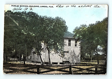 Public School Building Largo Florida 1914 Antique Postcard E3 picture