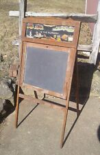 Antique Standing Slate School Chalk Board Wm. R. Zollinger & Co. 1935 picture