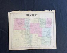 1873 Antique Map of Roxbury Vermont Color Map VT by FW Beers ORIGINAL picture