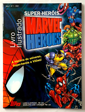 2001 ALBUM MARVEL HEROES Topps Empty BRAZIL Edition VTG Rare Spider-Man Hulk picture