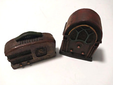 Miniature Radio Figurines Old Time Looking Decorative See Pics For Sizes Vintage picture