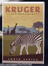 Kruger National Park Travel Poster - Fridge / Locker Magnet. South Africa picture
