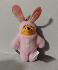 Vintage Retired Disney Store Mini Pink Easter Bunny Winnie The Pooh Keychain picture