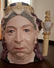 Royal Doulton Queen Victoria Large Character Jug Mug 1987 Colourway 1988 Vintage picture