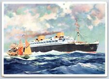 Postcard SS Europa Steamer Ship Norddeutscher Lloyd Bremen Cruise Line #3 V23 picture