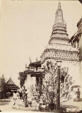 c. 1870's Pagoda in Thailand Albumen Photograph picture