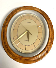 Beautiful Linden Quartz Oval Wall Clock, 12.5