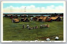 Postcard Littlefield's Ogunquit Camp, US Rt 1, Ogunquit, Maine 1946 C40 picture
