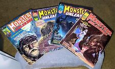Monsters Unleashed Magazine Lot of Four (#4, 5, 7, 10) 1970s Marvel GOOD TO VG picture