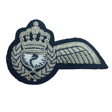 Jordanian Air Force Bullion Wire Badge Rare Aircrew Wing Jordan RJAF Genuine picture