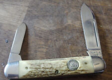 QUEEN EQUAL END CIGAR KNIFE STAG HANDLES (1 OF 1200) NKCA UNUSED 1981 picture