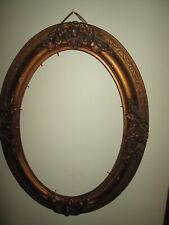 Antique oval frame picture