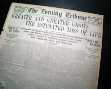 1903 IROQUOIS THEATRE FIRE Chicago Deadliest Disaster U.S. History1903 Newspaper picture