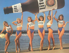 Lite Beer Pretty Girls Way Big Fun  Vintage Poster ‘90s  Size 20”x30” picture