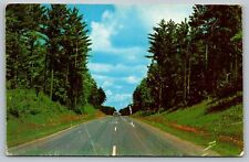 Postcard Greetings From Aitkin Minnesota Woodland Road c1958 MN picture