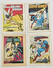 Lot Of 4 1980 Post Cereal Superman Wonder Woman Batman Super Heroes Comic Books picture