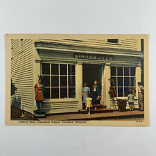 Postcard Michigan Dearborn MI Greenfield Village General Store Linen 1940s  picture