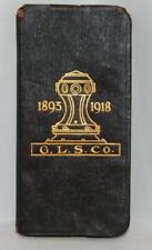Antique 1918 G.L.S. Co. 25th Anniversary Calendar / Memo Booklet 1893-1918 picture