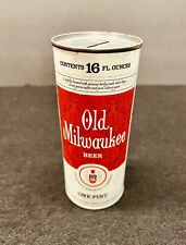 Empty Top Opened 16 oz Old Milwaukee Beer Bank Top ** Nice  ** picture